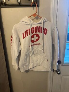 White Lifeguard Hoodie